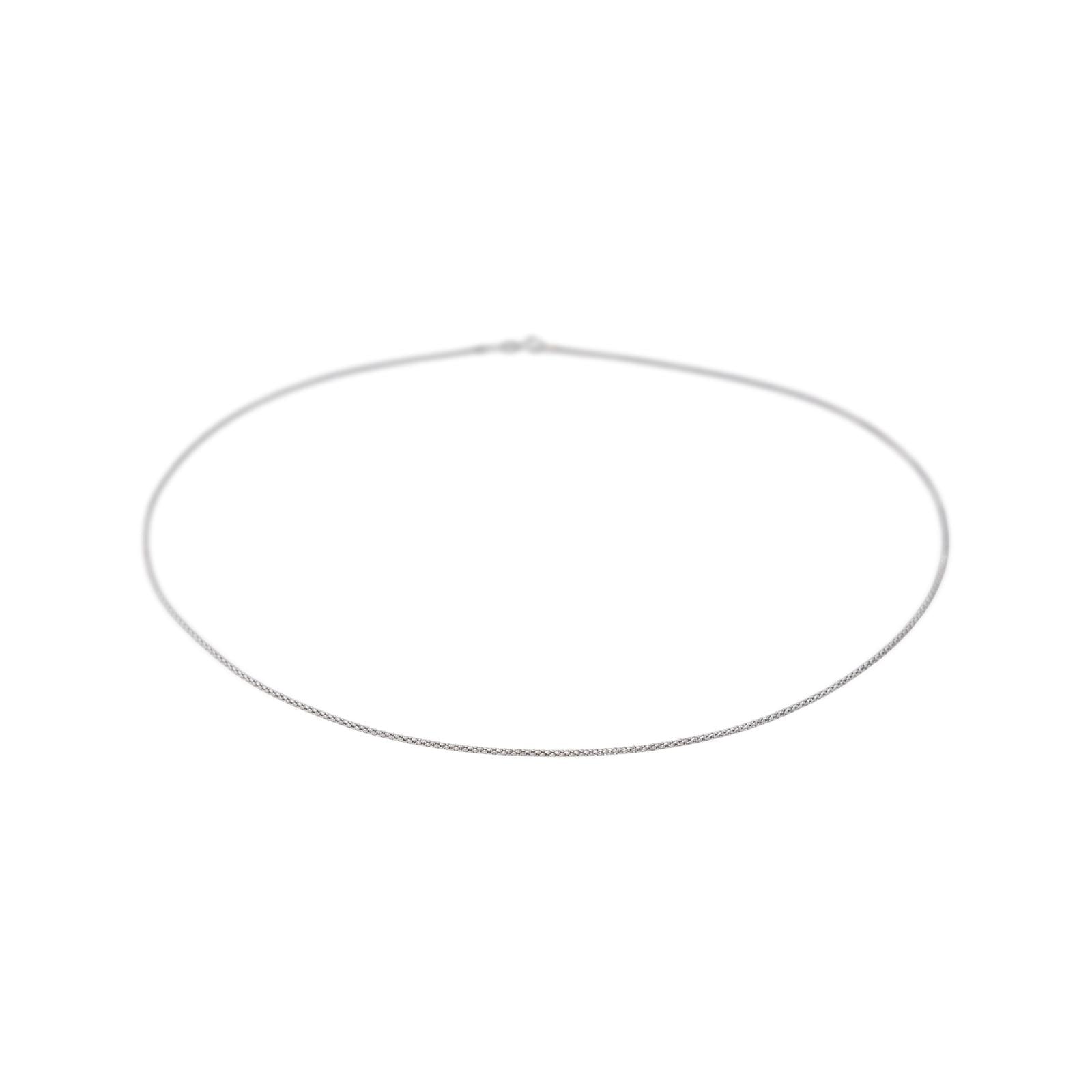 White gold necklace