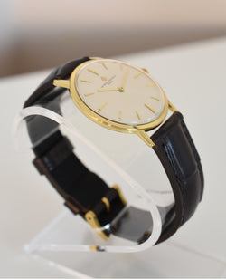 VACHERON & CONSTANTIN watch in yellow gold and leather