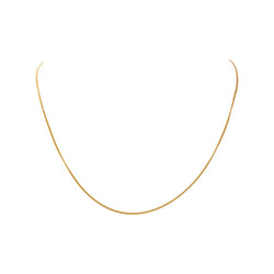 Yellow gold curb chain necklace