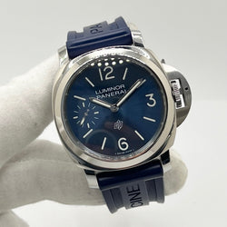 PANERAI "Luminor Base" Watch in Steel and Rubber