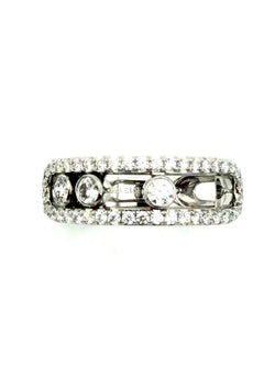 MESSIKA "Move Classique" GM Pave Ring in white gold and diamonds