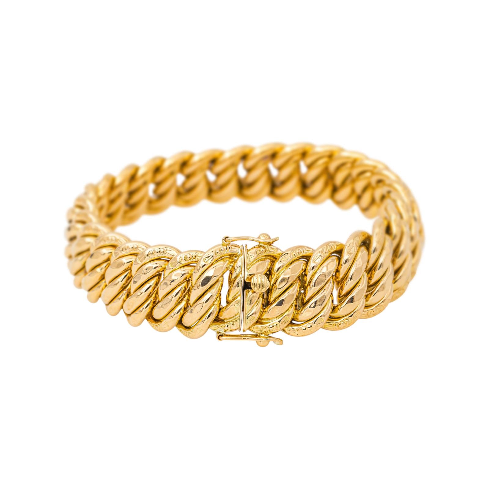 Bracelet Maille américaine Or jaune