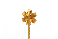 Yellow Gold and Diamond Tie Pin