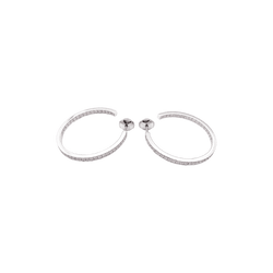 Earrings Cartier, white gold and diamonds.