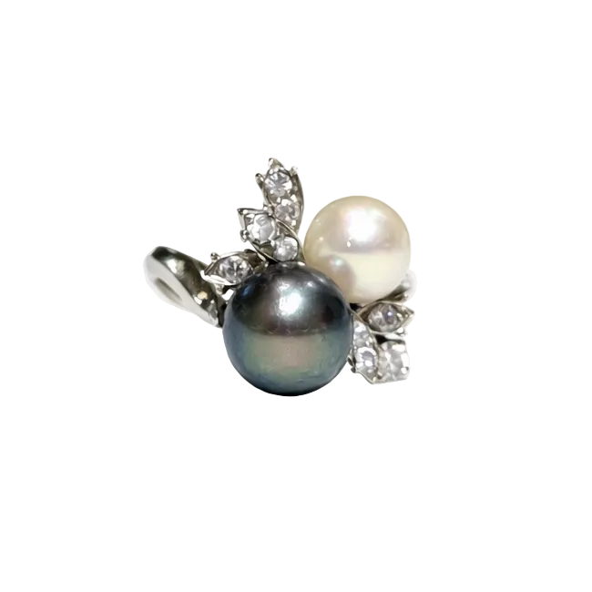 Bague bouquet de perles