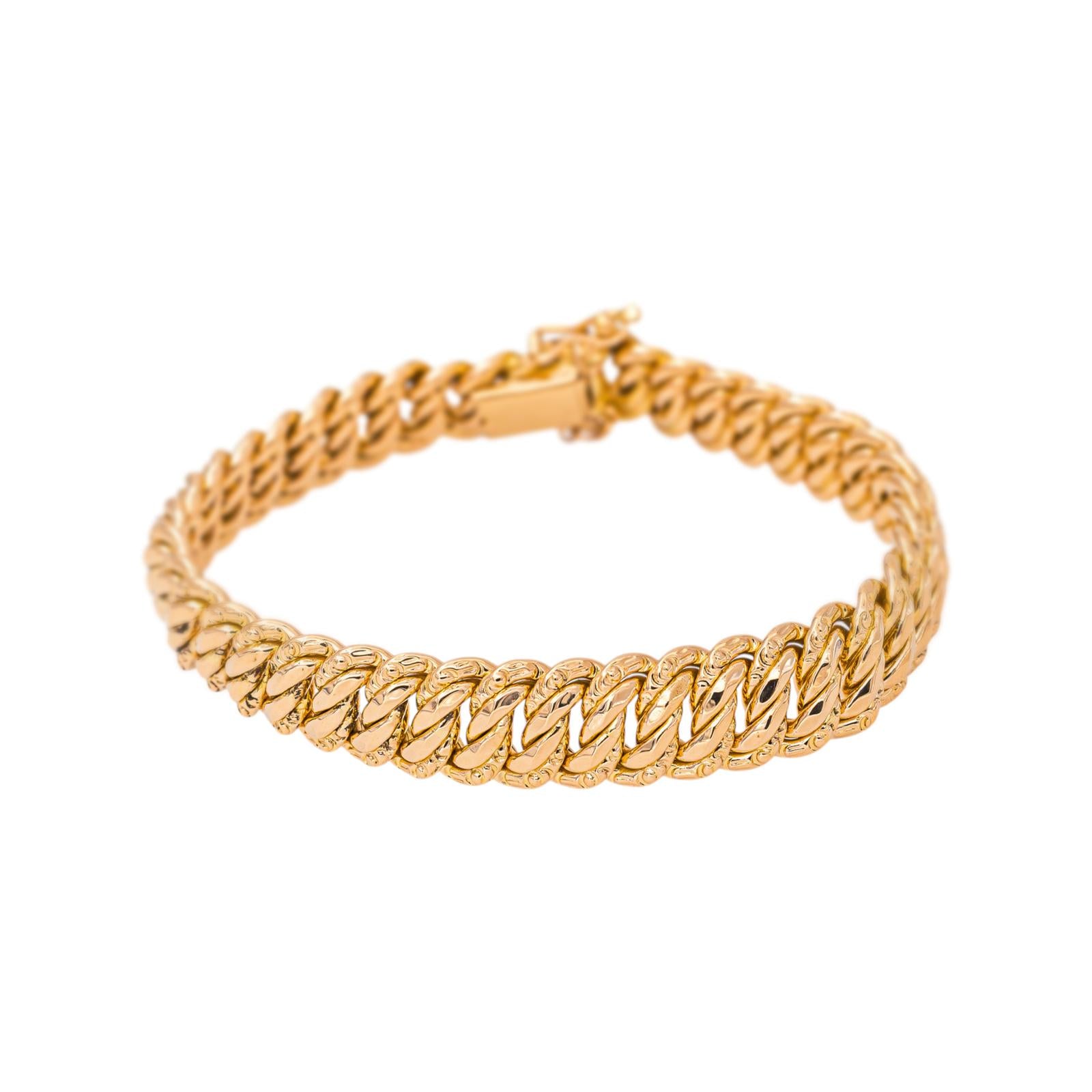 Bracelet Maille Américaine Or rose