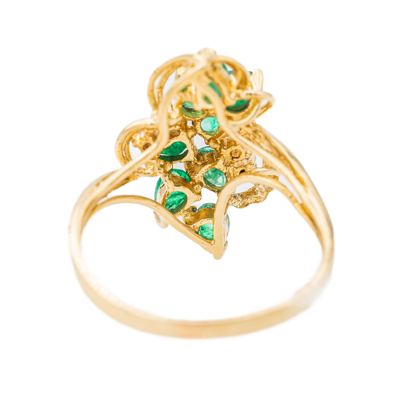 Bague Or jaune Emeraude