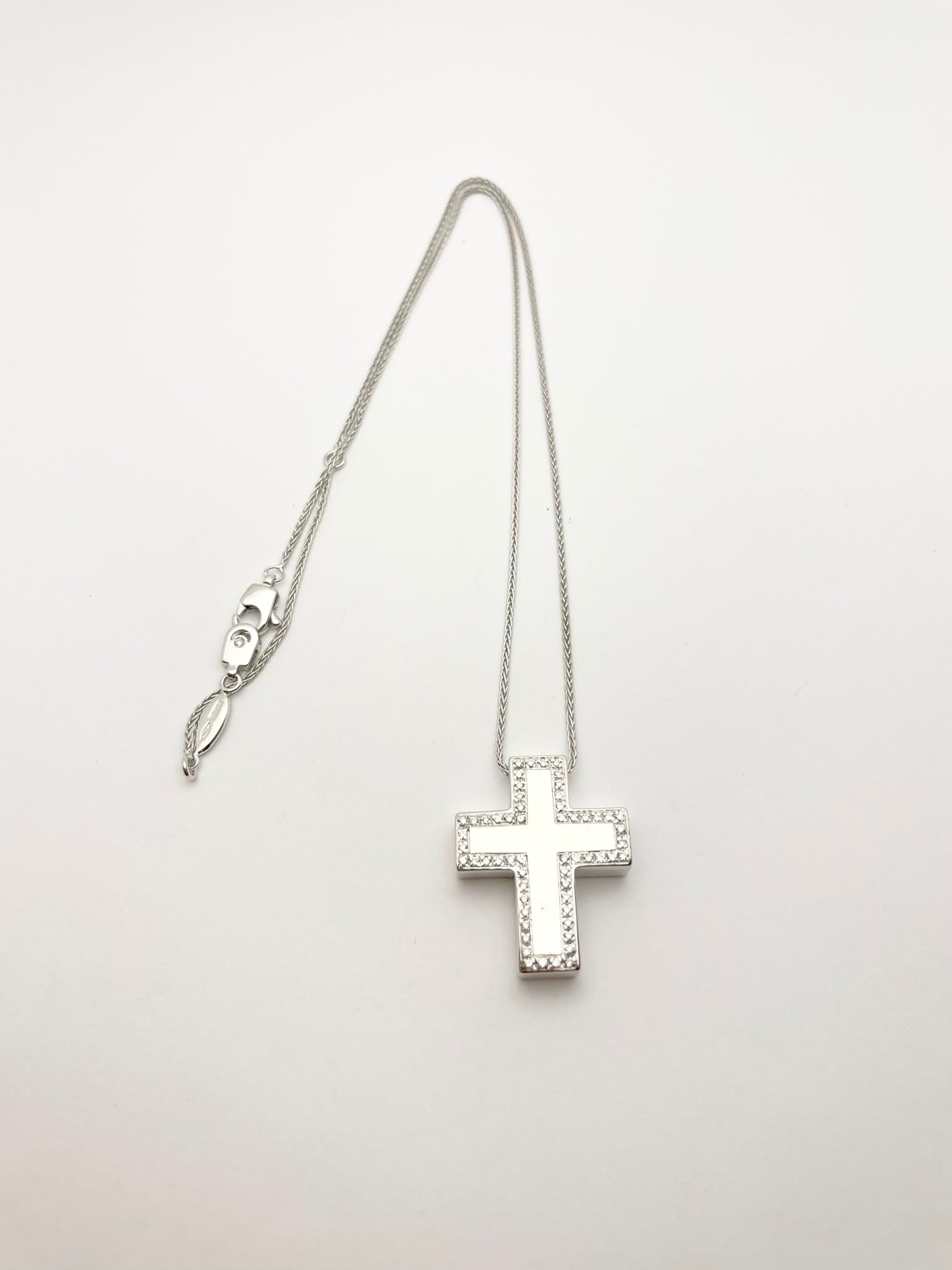 SALVINI Necklace with Pendant in White Gold and Diamonds
