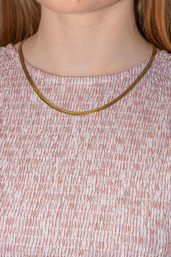 Yellow Gold English Link Necklace