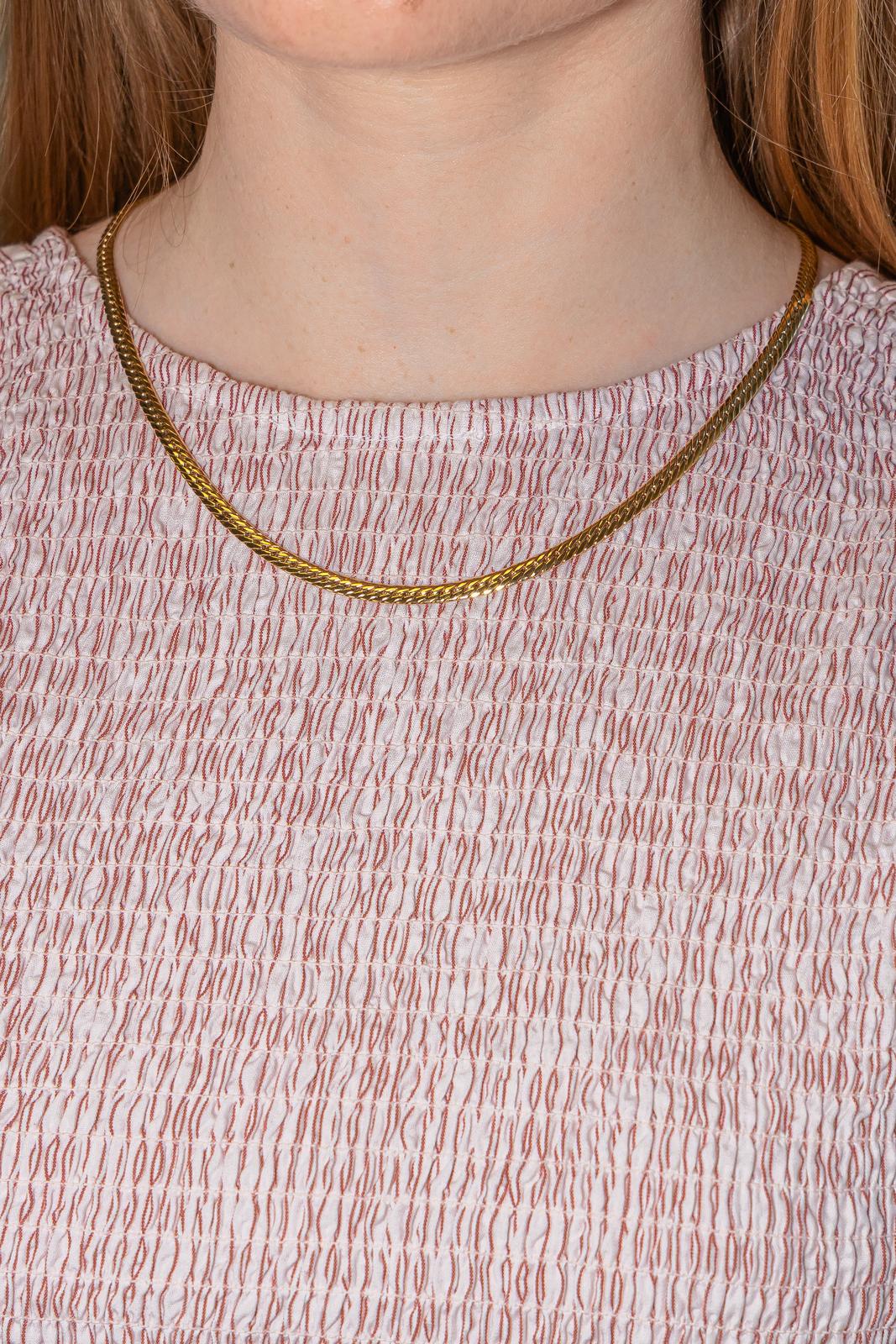 Yellow Gold English Link Necklace