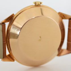JAEGER-LECOULTRE "Power Reserve 40h" Watch in Rose gold and Leather