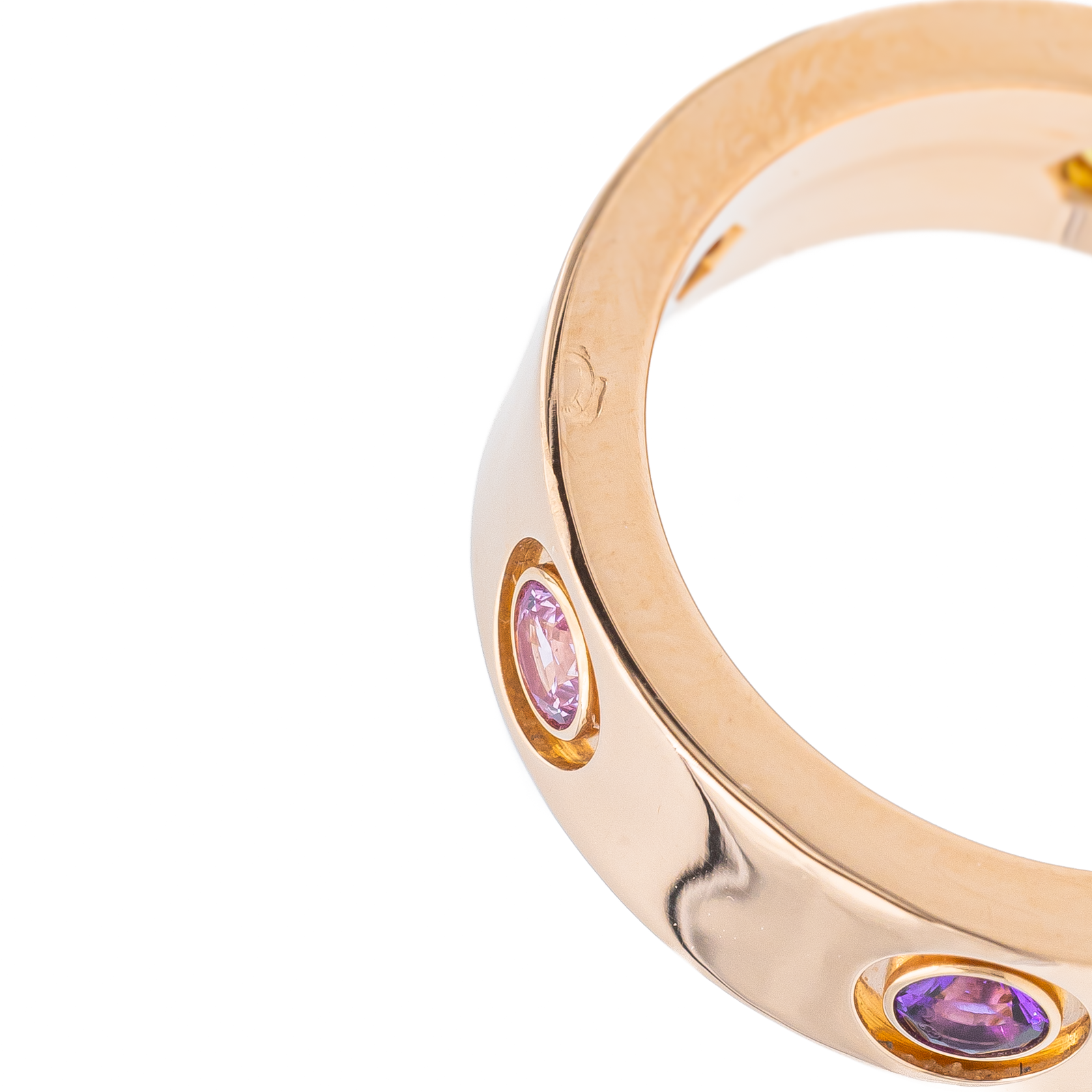 Cartier Bague Love Or rose Saphir