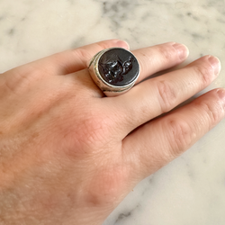 Ring intaglio in silver