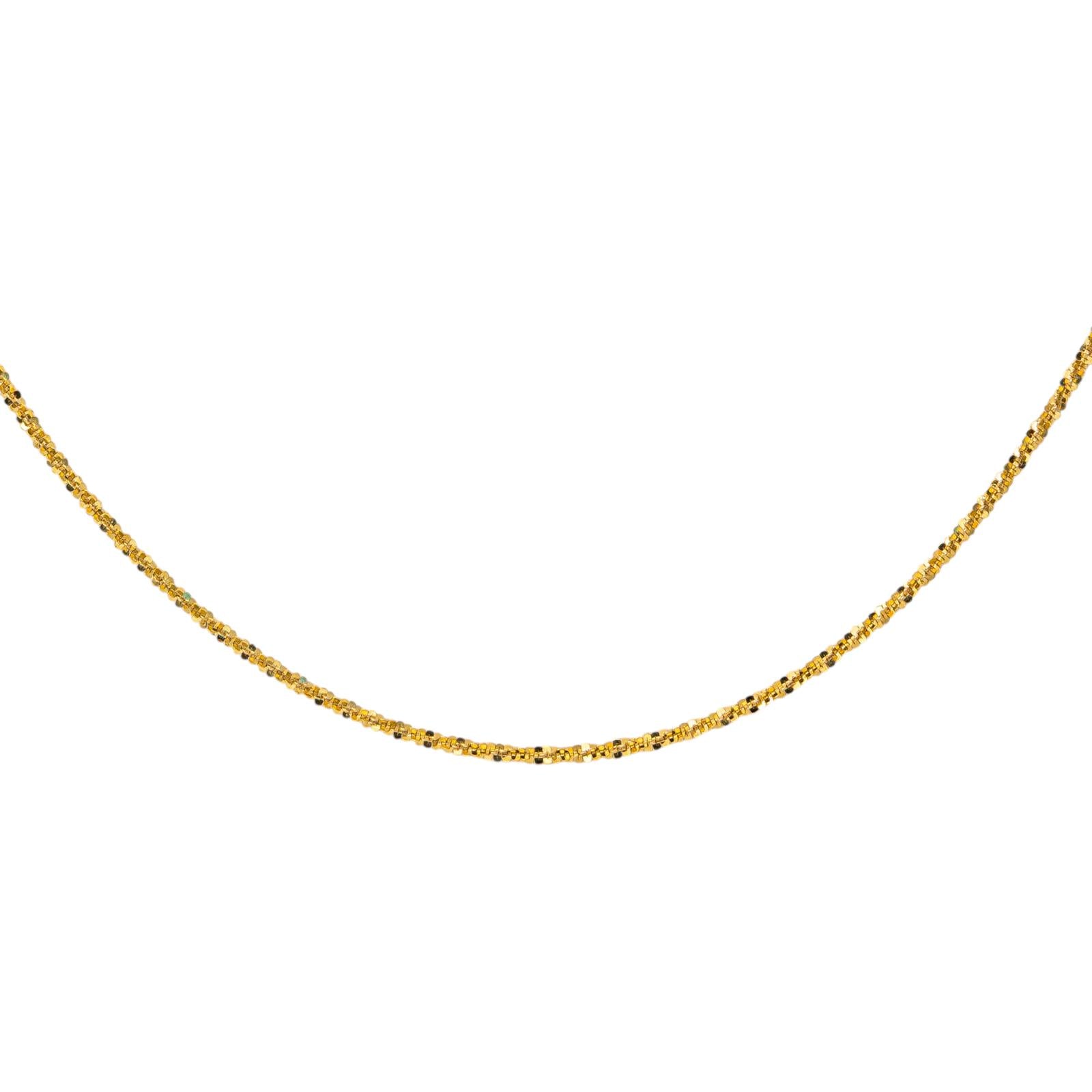 "Négligé" Necklace in Yellow gold