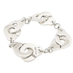 DINH VAN "R20 Handcuffs" Silver Link Bracelet