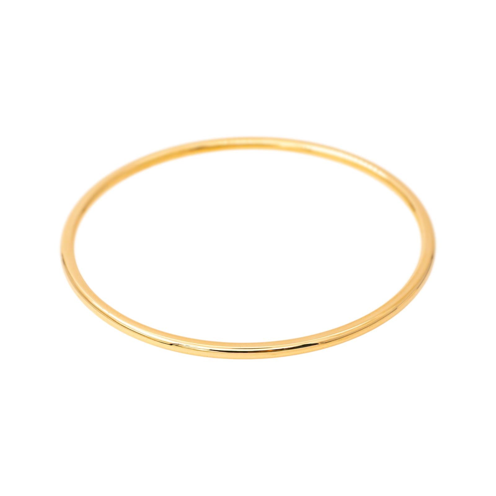 Yellow Gold Bangle Bracelet