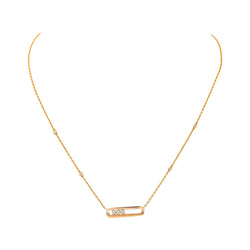 Messika Classic Move Necklace in Rose gold with Diamonds