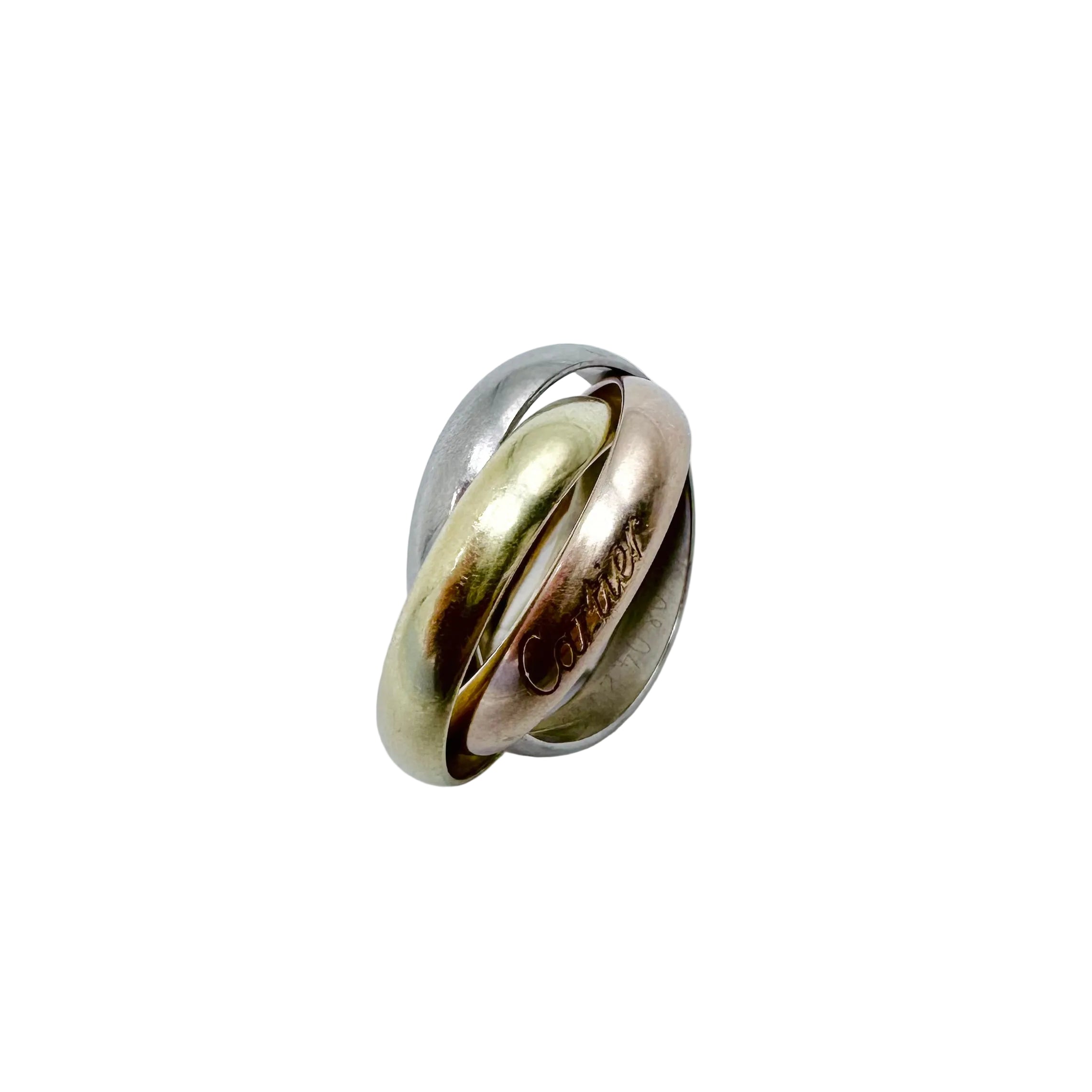 CARTIER "Trinity" ring in yellow gold, rose gold, and white gold