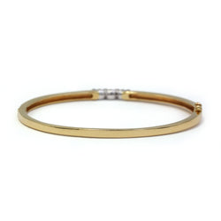 Bracelet Jonc en or jaune et diamants