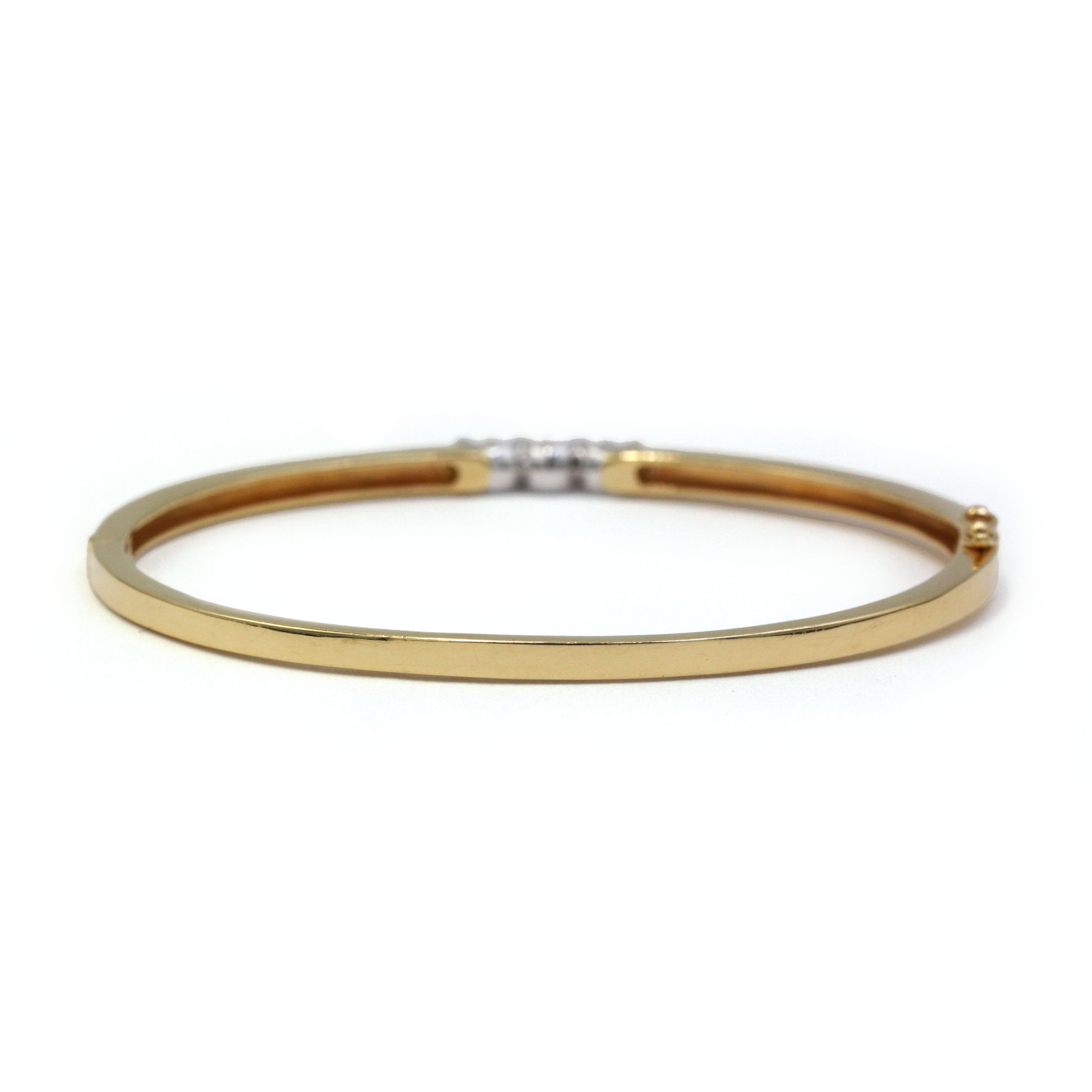 Bracelet Jonc en or jaune et diamants