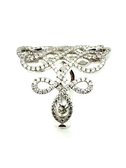 MESSIKA. "Promess" Collection, 18K white gold ring with diamonds