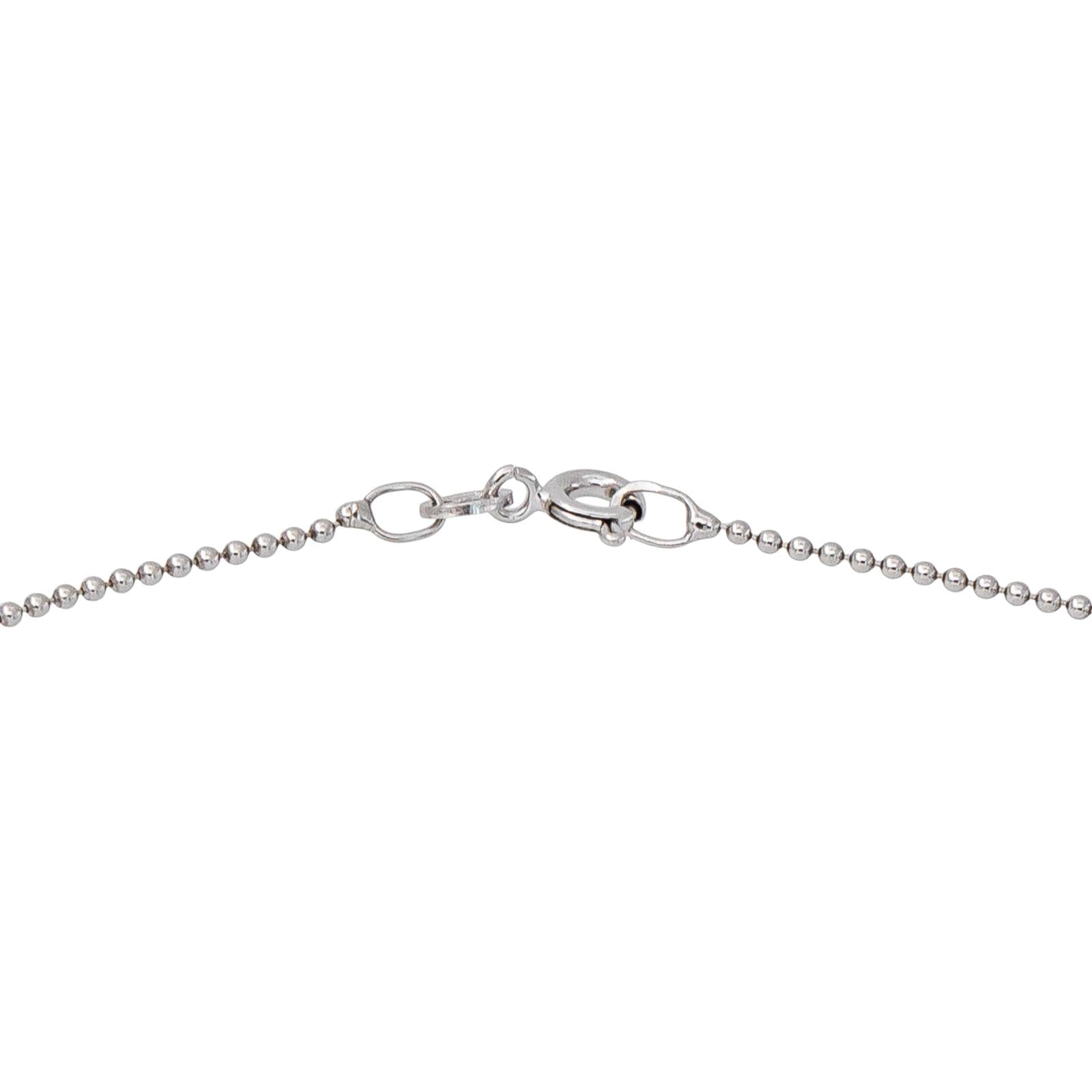 Necklace  White gold  Diamond