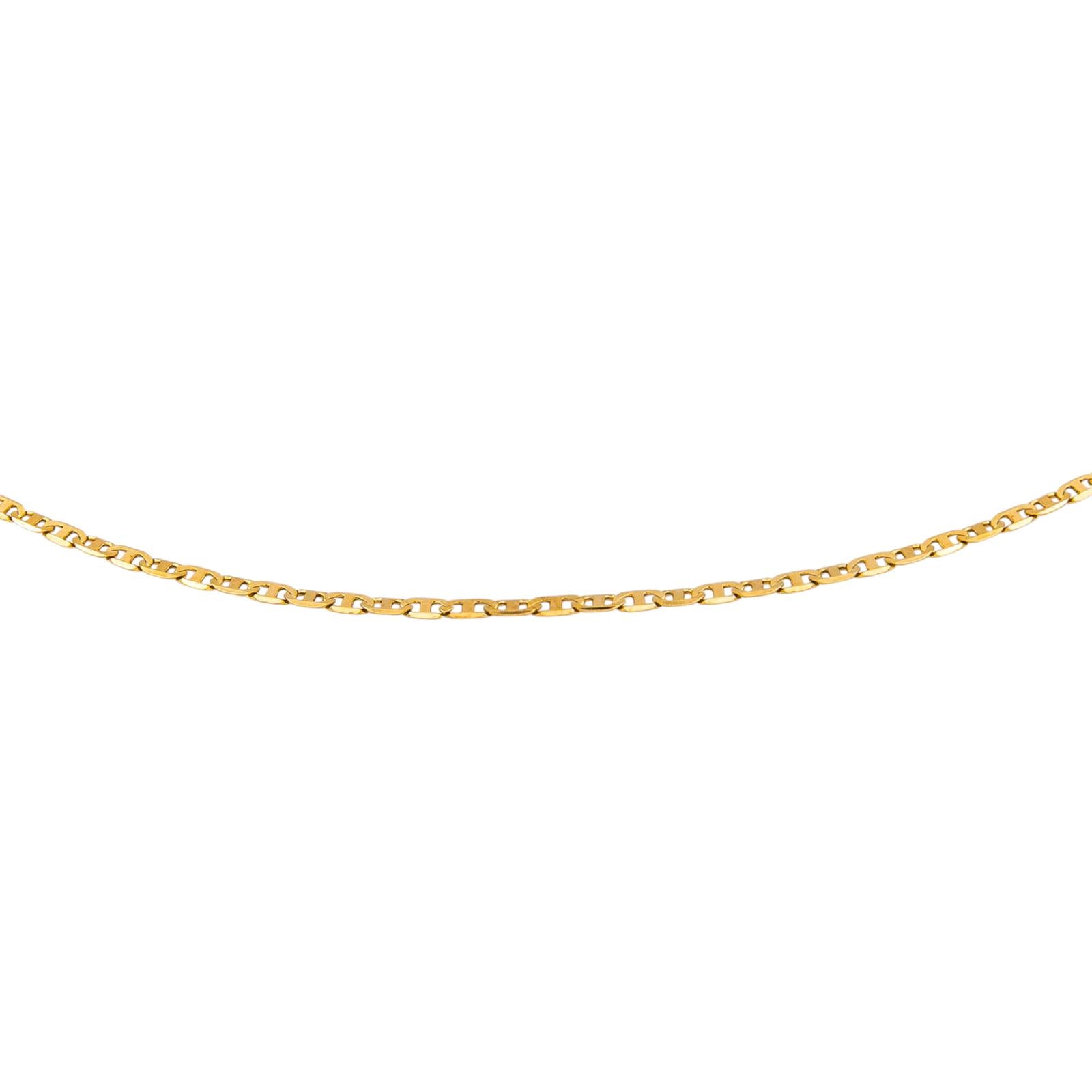 Marine Yellow Gold Link Necklace