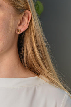 Boucles d'oreilles  Puces  Or rose