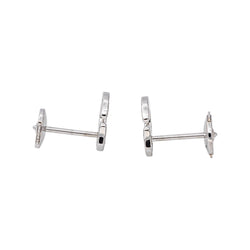 Dinh Van Boucles d'oreilles Menottes Or blanc Diamant