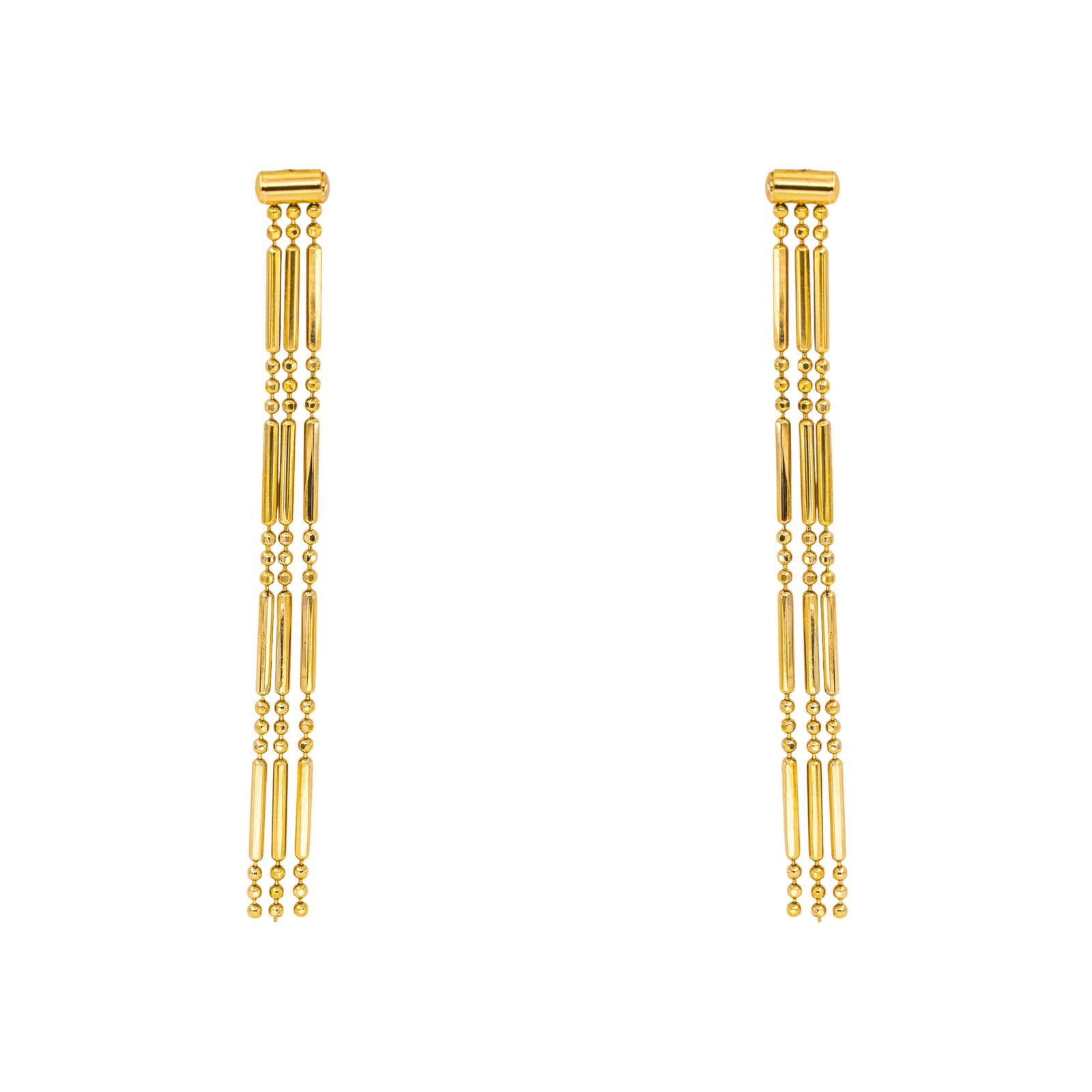 Yellow Gold Drop Earrings