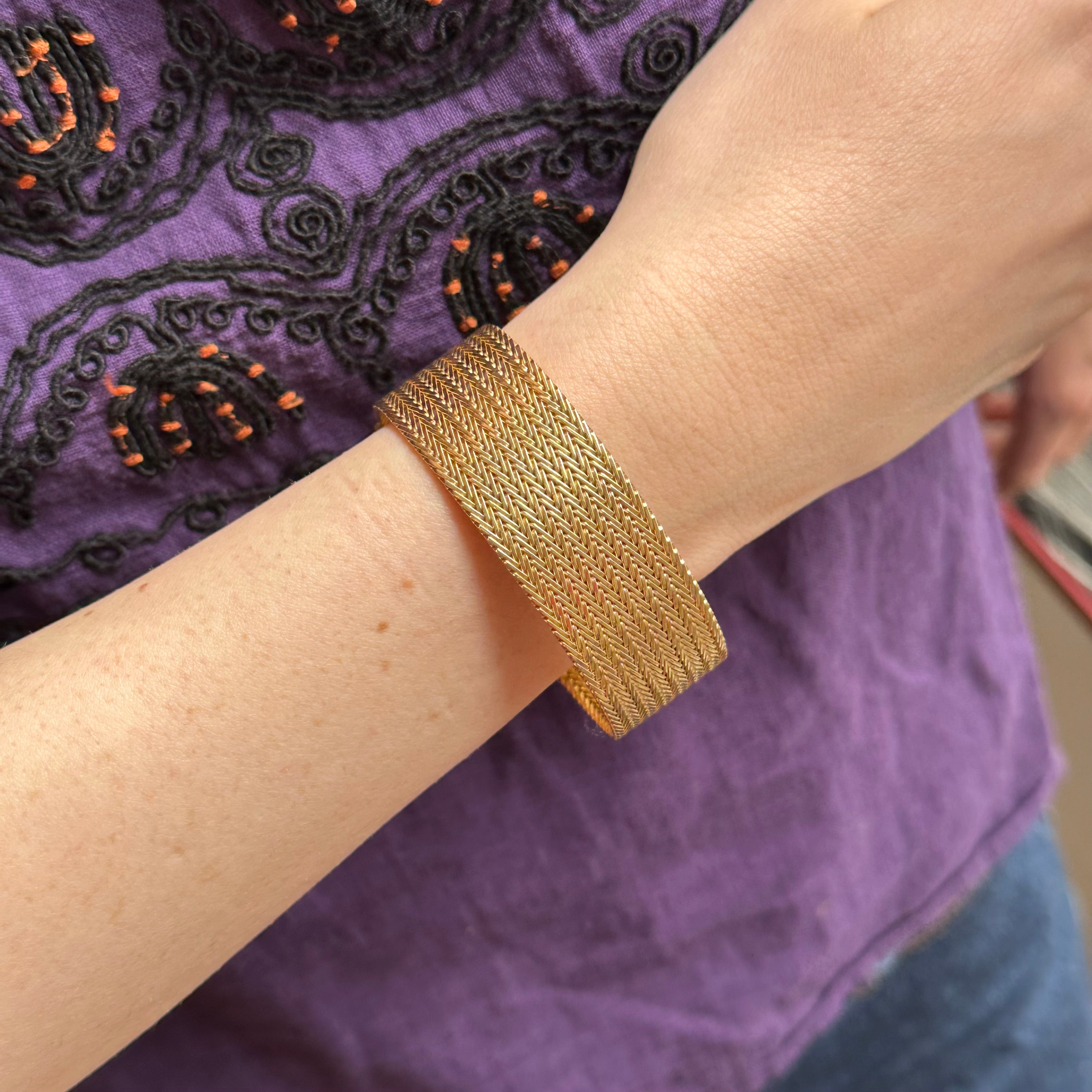 Yellow Gold Cuff Bracelet