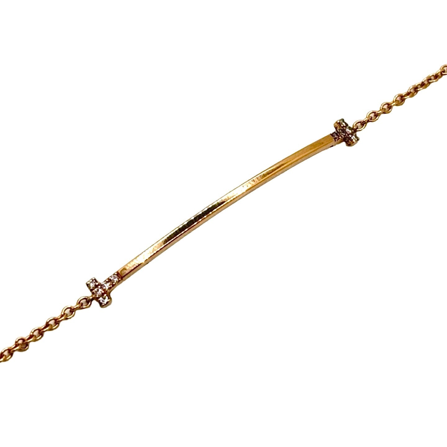 Bracelet TIFFANY & CO. T en or jaune et diamants