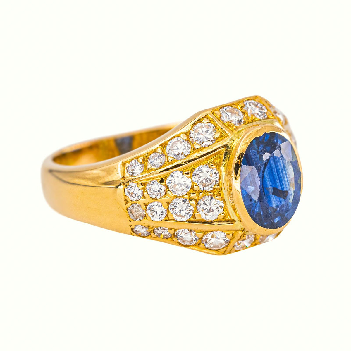 Yellow Gold Sapphire Ring