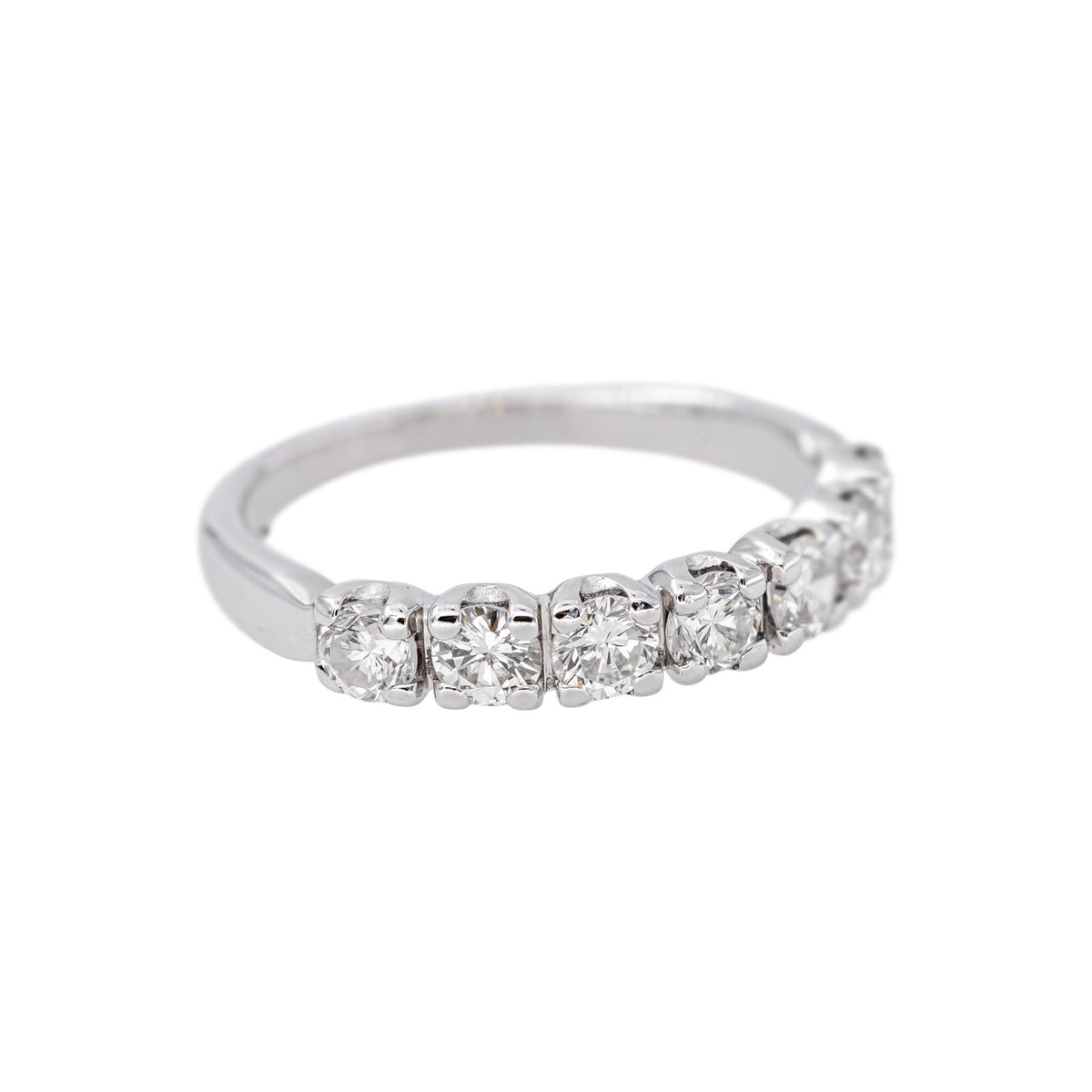 White Gold Diamond Half-Band Ring
