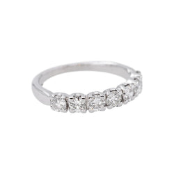 White Gold Diamond Half-Band Ring
