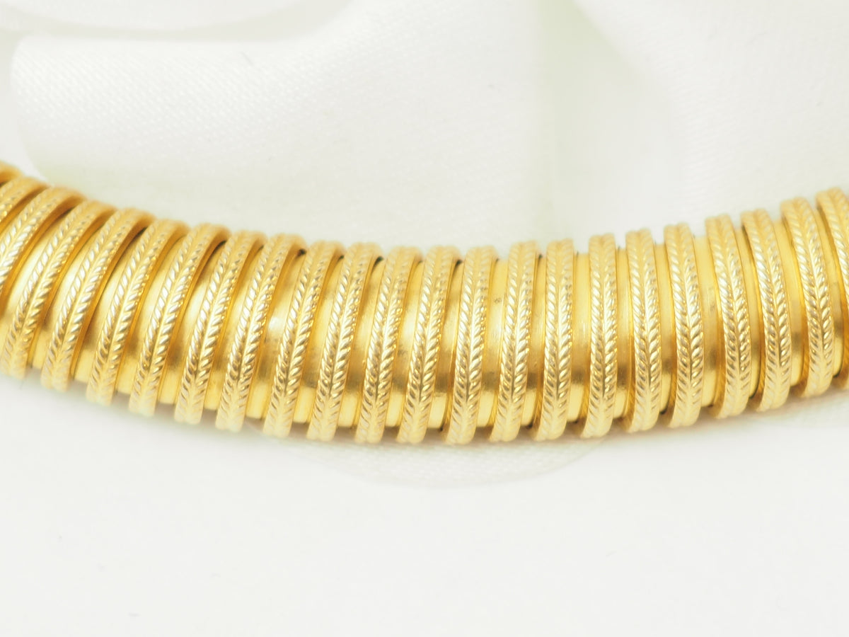Yellow Gold Tubogas Necklace