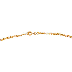 Rose gold curb chain necklace