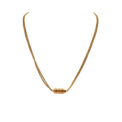 Yellow Gold and Diamond Pendant Necklace