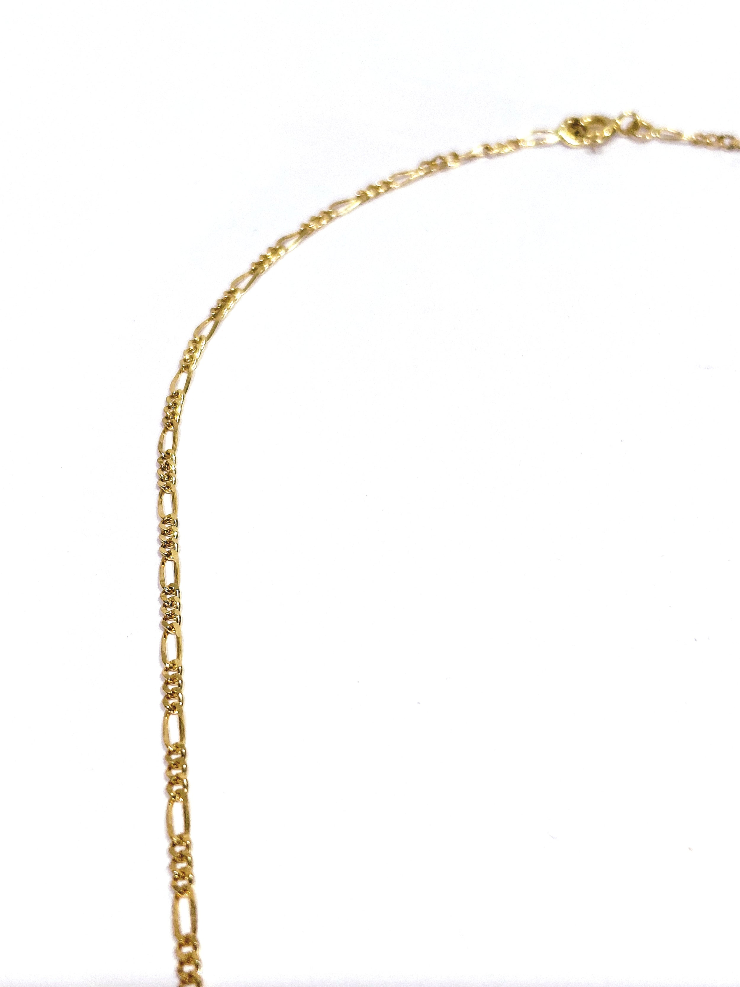 Rose gold Figaro chain