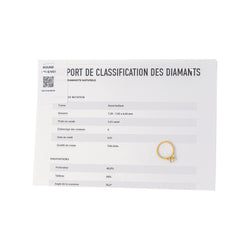 Yellow Gold Solitaire Diamond Ring