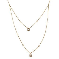MESSIKA "My Twin" PM Double-Strand Necklace in rose gold and diamonds