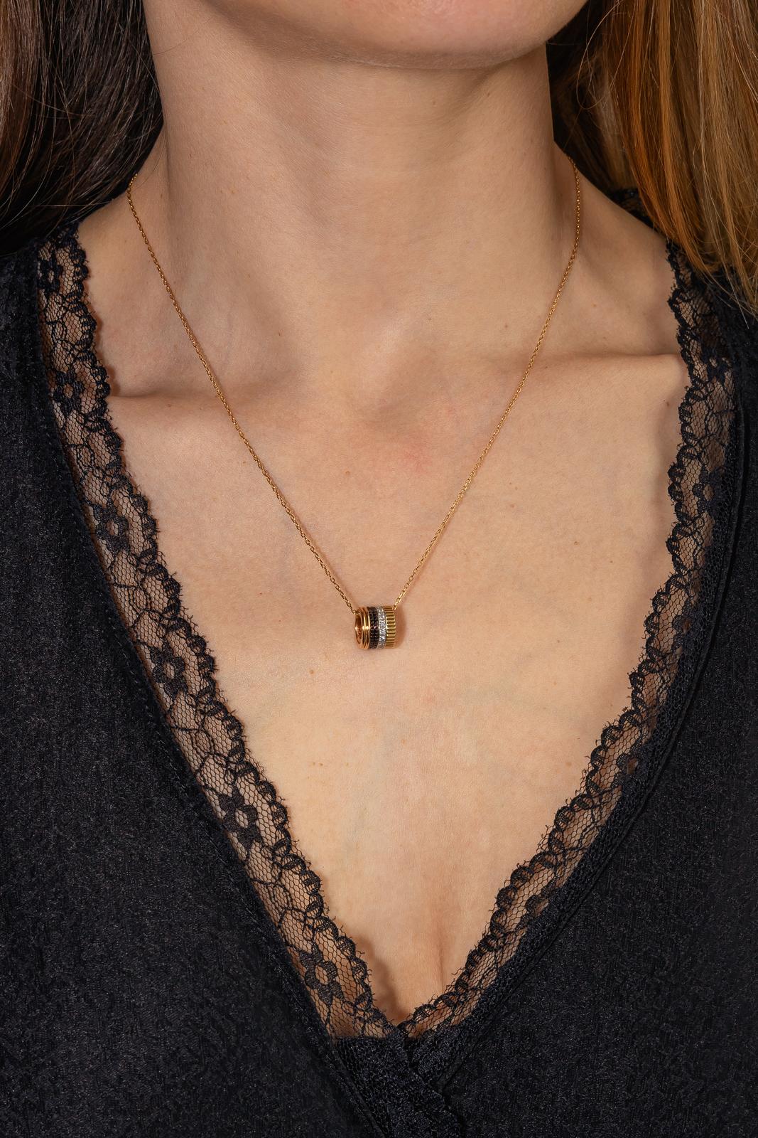 Boucheron Necklace Four yellow gold diamond