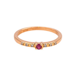 Mauboussin Bague Capsule d'émotions  Or rose Rubis