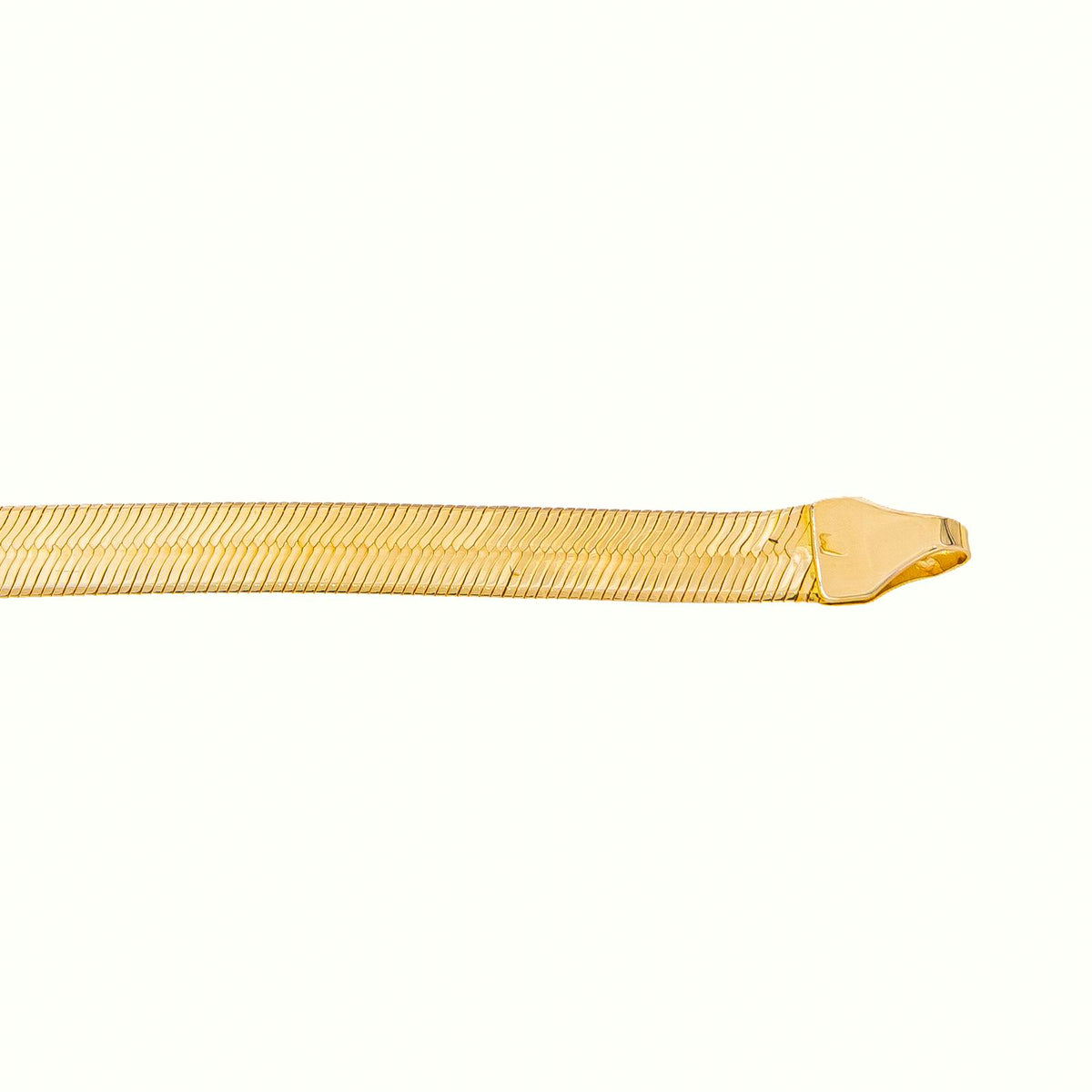 Yellow Gold Mirror-Finish Link Necklace