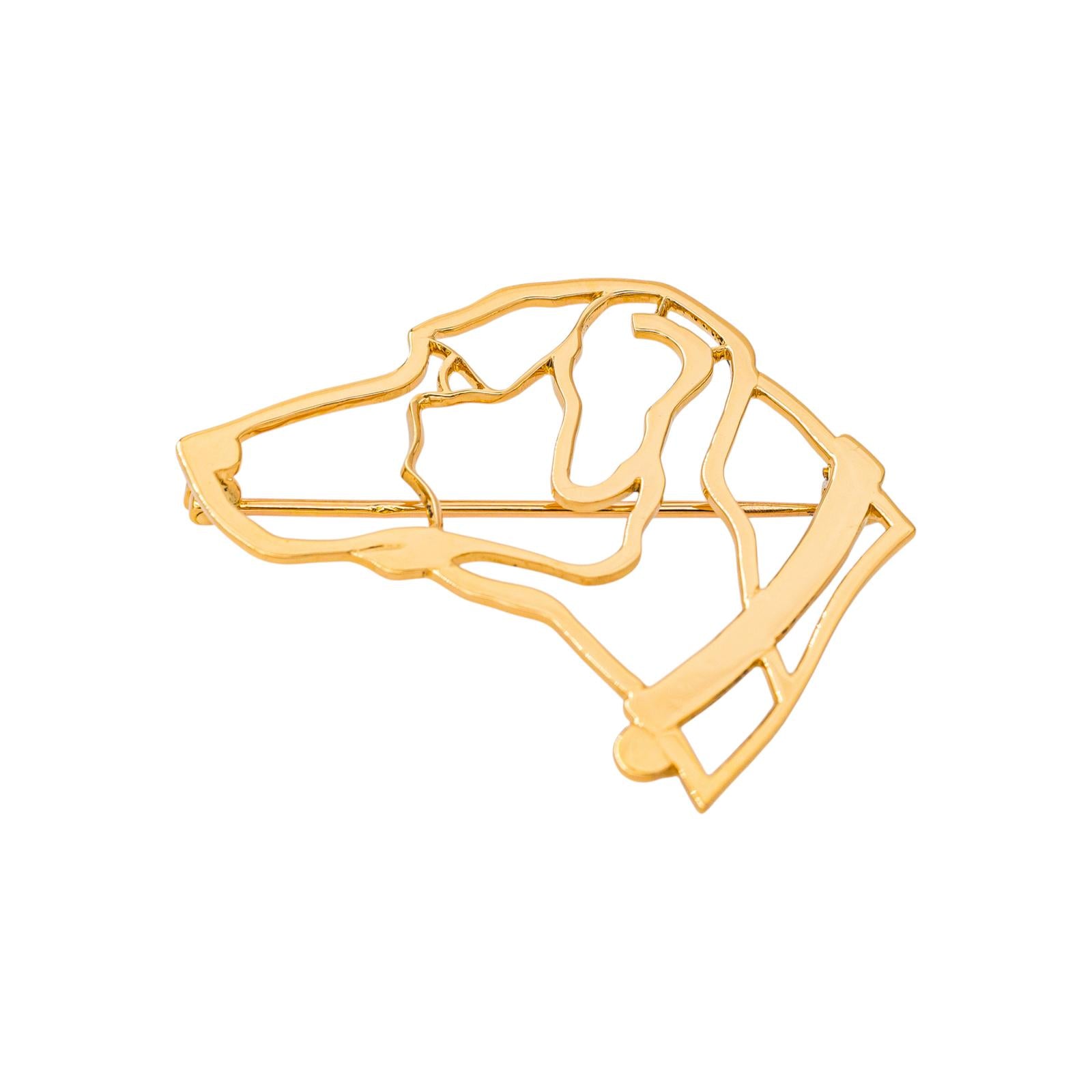 Chaumet Broche Chien Or jaune