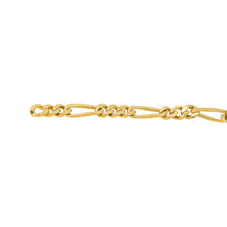 Alternating-Link Necklace in Yellow gold