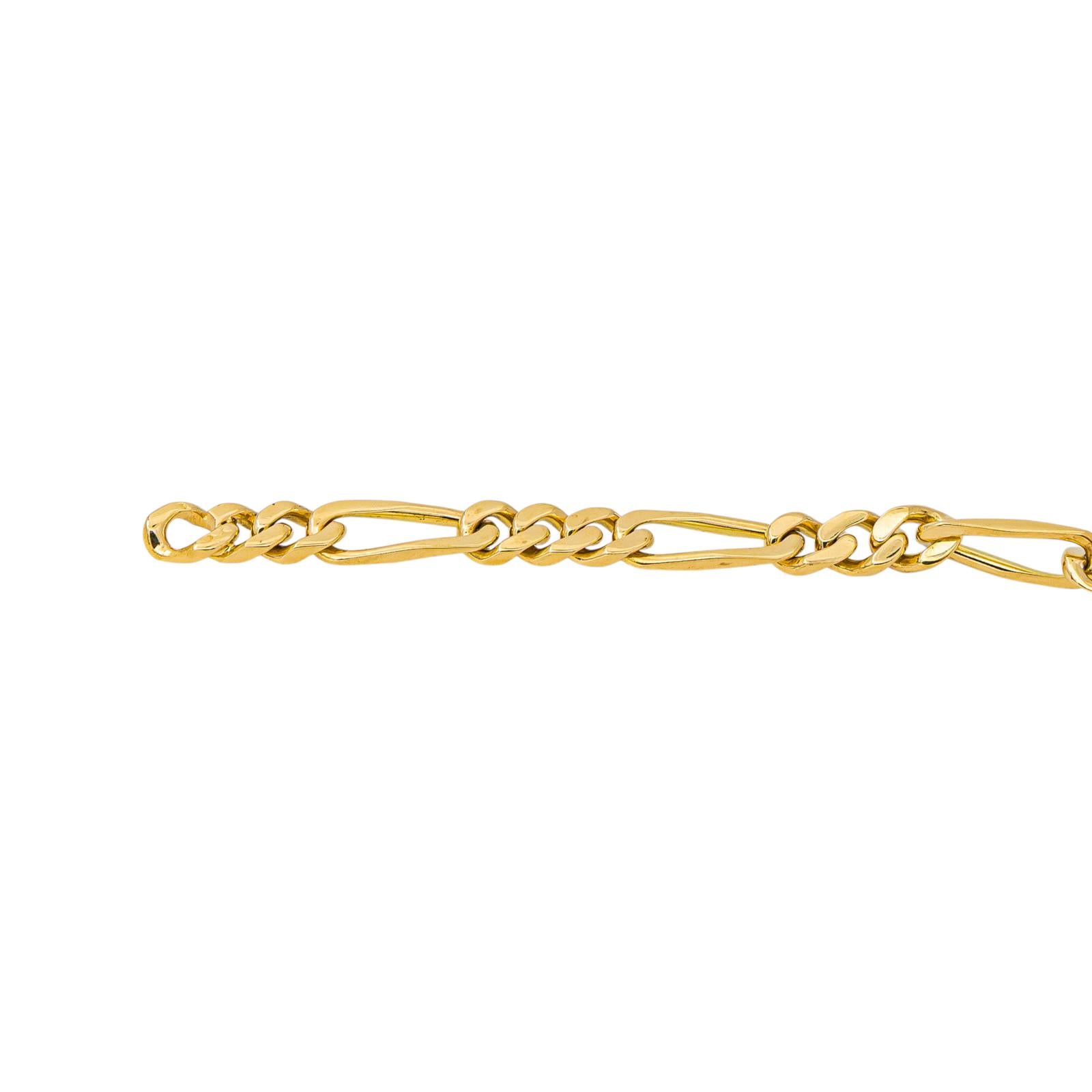 Alternating-Link Necklace in Yellow gold