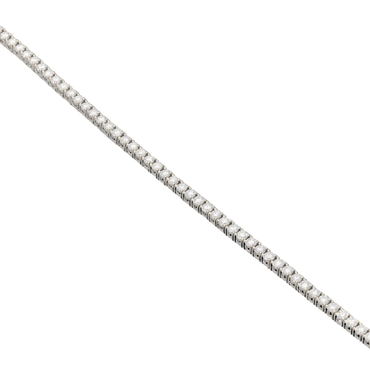 "Ligne" Bracelet in White Gold and Diamonds