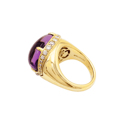 Ring Bulgari, "Sassi Mediterranean Eden", yellow gold, amethyst and diamonds.