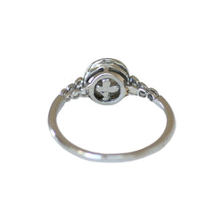 Bague en platine et diamants